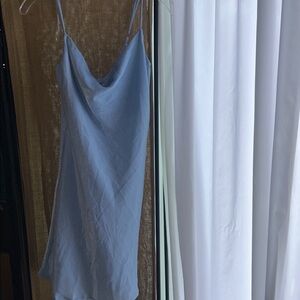 See You Monday Light Blue Slip Dress